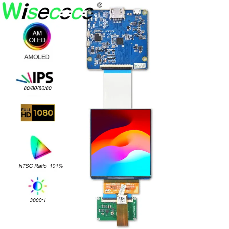 Wisecoco Ƹ ÷ Ʈѷ , 3.5 ġ, 1080x1200 FHD IPS 8:9 OLED   г, 90Hz MIPI 39 